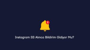 Instagram SS Alınca Bildirim Gidiyor Mu? (Kesin Bilgi)